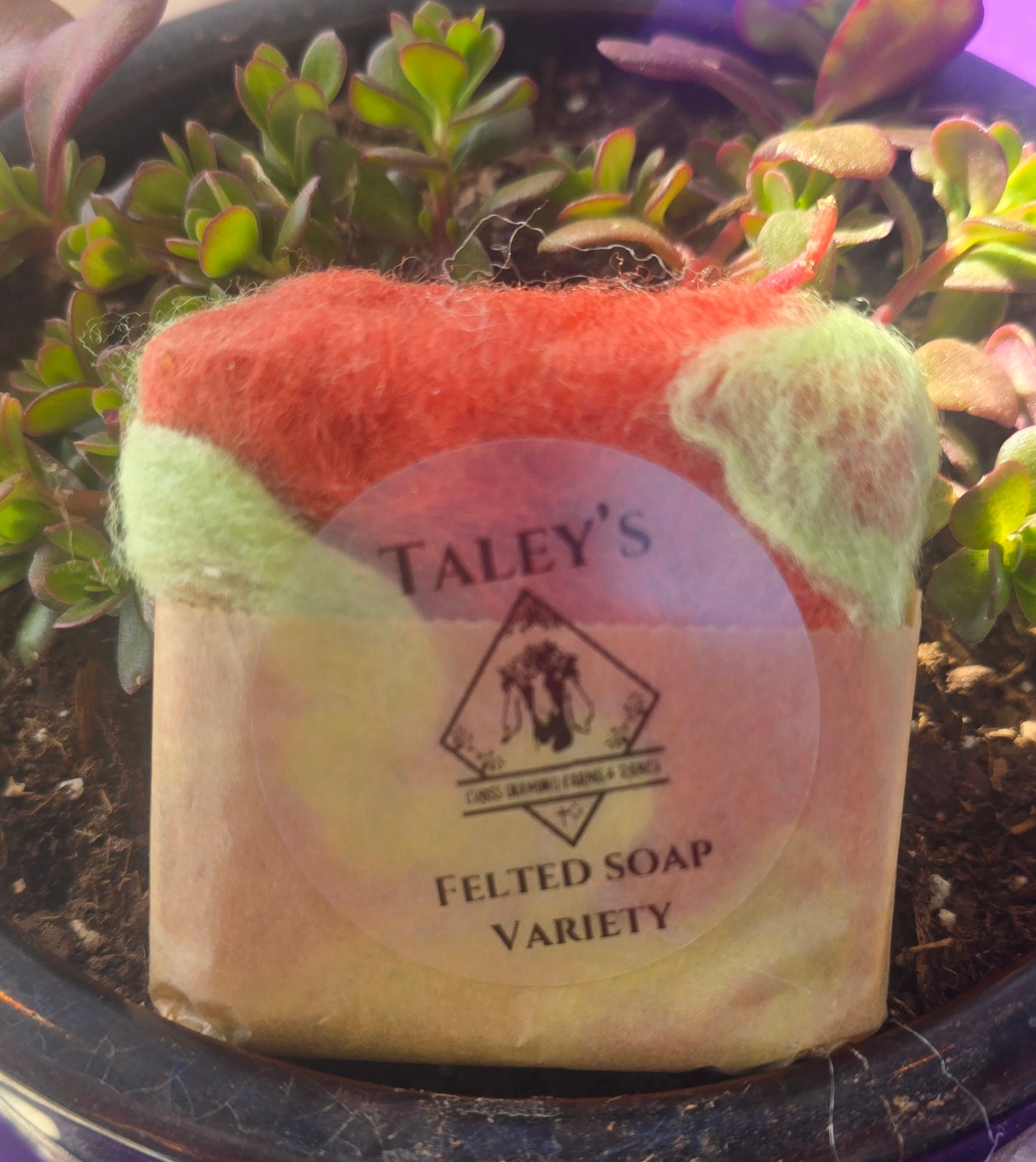 Taley’s felted soap