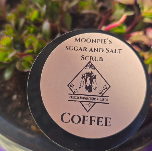 Moonpies' Sugar and Salt Whipped Coffee Tallow Scrub